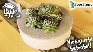 Virágtartó betonból! | Green Cottage DIY