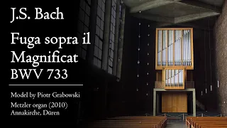 Bach: Fuga sopra il Magnificat, BWV 733 - Metzler organ, Düren, Hauptwerk