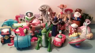 1999 DISNEY PIXAR TOY STORY 2 SET OF 20 McDONALDS HAPPY MEAL MOVIE TOYS VIDEO REVIEW