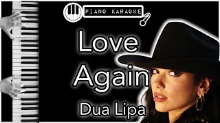 Love Again - Dua Lipa - Piano Karaoke Instrumental