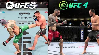 UFC 4 vs UFC 5: Side By Side Comparison