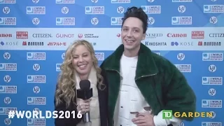 Johnny Weir and Tara Lipinski - 10 Quick Questions at Worlds 2016