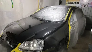 Spraying Clear Coat In The Garage