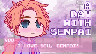 A Day With Senpai | Friday Night Funkin Mini Movie | xKochanx | Senpai x Y/N | FNF | Gacha Club