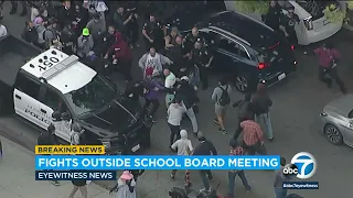 Protesters clash, fights erupt as Glendale school board prepares for Pride vote