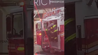 FDNY Ladder 24 SPARE Goes To Stuck Elevator Run 12-15-2022 #fdny #firedepartment #newyork #ladder