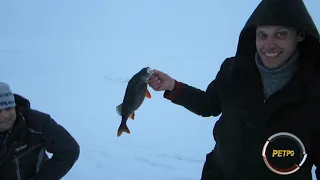 IceFishing. Retro. Ретро  Зимняя рыбалка на Ладоге.