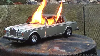 Model Rolls Royce Gets Burned Out