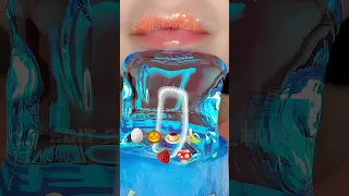 [ASMR] eating emoji 🍮💦 credits:‎‎ @SatisfyingLips || close req || #eatingsounds #asmremoji