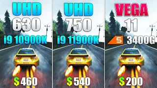 UHD 750 vs UHD 630 vs VEGA 11 - Gaming Without Graphics Card