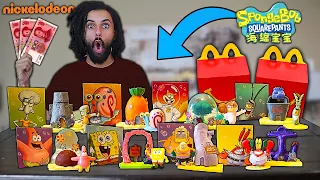 Opening RARE Spongebob Squarepants MCDONALDS MEAL TOYS ONLY IN ASIA 2021! *THESE ARE WAY BETTER...*