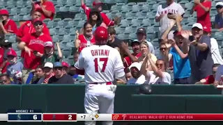 Shohei Ohtani Beats Out a Routine Grounder to the First Baseman