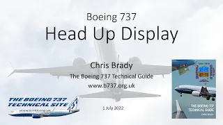 737 Head Up Display