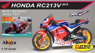 EP539 | MARC MARQUEZ (2019) | HONDA RC213V JEREZ TEST | ALTAYA | 1:18 SCALE | MOTOGP