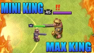 LITTLE KING vs NORMAL KING - New Shrink Trap Clash of Clans Gameplay - Who Will Win the CoC Battle?