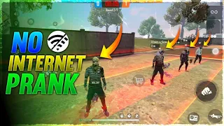 NO INTERNET PRANK WITH ENEMY || FUNNY GAMEPLAY || FREE FIRE BATTLEGROUND