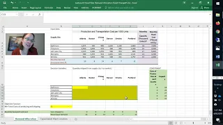 Demand Allocation Model Solved in Excel