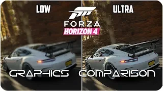 Forza Horizon 4 - PC - Low vs. Ultra detailed Graphics Comparison 4K