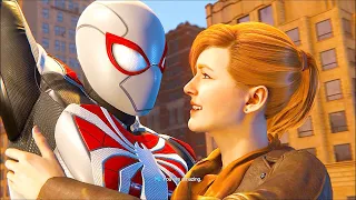 Advance Armoured Spider Man Saves Mary Jane - Spider Man Ps5 Remastered