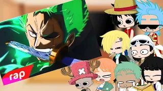 Os chapéu de Palha Reagindo ao Rap do Zoro @7minutoz (Gacha Club)