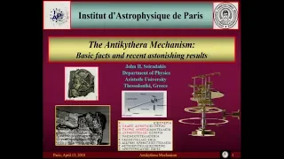 The Antikythera Mechanism: decoding an astonishing 2000 years old astronomical computer
