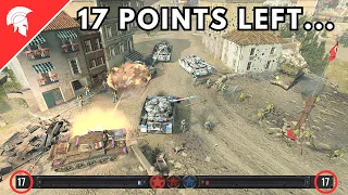 Company of Heroes 3 - 17 POINTS LEFT... - Wehrmacht Gameplay - 4vs4 Multiplayer - No Commentary