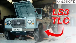 Ethos the LS3 V8 Land Rover Defender 90 is in for some updates | MAHKER EP044