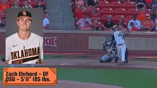 ZACH EHRHARD (OF) Oklahoma State 2024 MLB DRAFT Prospect Video Profile