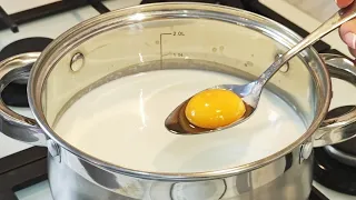 Add eggs to milk! I don't go to the store anymore