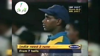 Ajit Agarkar won Match for India against Srilanka Sharjah 1998 | End Overs Sharjah Classic