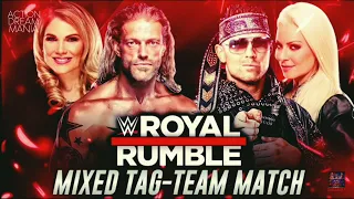 edge and beth phoenix vs miz mrs wwe royal rumble 2022 match cart