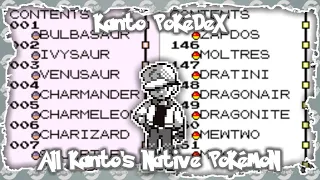 Kanto Pokedex - All Kanto's Native Pokemon (All Gen 1 Pokemon)