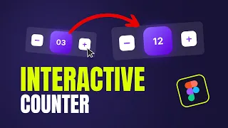 Create INTERACTIVE COUNTER Animation in Figma | Figma Variables (Easy)