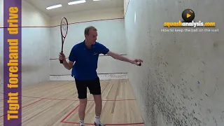 Few players know about this - Squash tight forehand drive