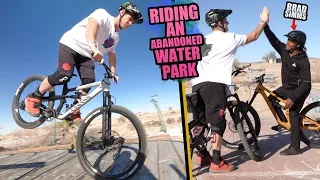 RIDING MTB IN AN ABANDONED WATER PARK IN CALIFORNIA!