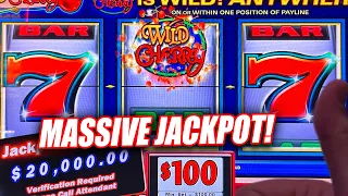 WATCH ME WIN A MASSIVE JACKPOT ON WILD CHERRY SLOT MACHINE IN THE HIGH LIMIT ROOM