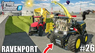 From MAIZE to SILAGE w/ John Deere 9500i | Ravenport #26 | Farming Simulator 22