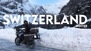 Can We Ride The Swiss Alps In Winter? - Motorcycle Touring Grindelwald 2024