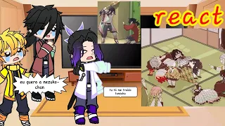 Demon slayer react a meme (1/2)gacha art (kimetsu no yaiba)memes (tik tok)