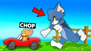 RUNNING FROM CHOP USING HI SPEED CAR TOM & JERRY