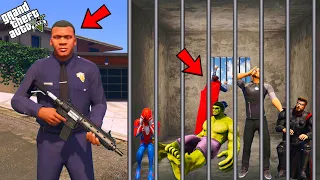 Franklin JOIN The POLICE & ARREST AVENGERS In GTA 5 | GTA 5 AVENGERS