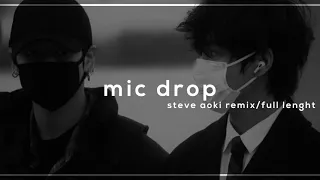 bts - mic drop aoki remix (slowed + reverb)