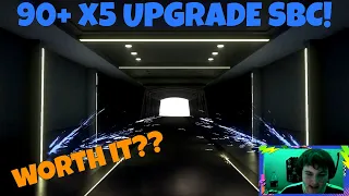 OPENING MY 90+ X 5 UPGRADE PACK! (90+ UPGRADE X 5 SBC) - FIFA 21