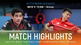 Highlights | Phakpoom Sanguansin (THA) vs Jishan Liang (USA) | MT Grps | #ITTFWorlds2022