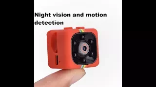 The SQ11 Night Vision Motion Detection HD Mini DV Camera Instructions Setup Review And Unboxing