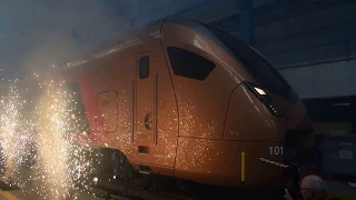 Roll-out Voralpen-Express: Stadler und die SOB präsentieren erstmals den neuen Zug «Traverso»
