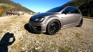 POV LOUD GOLF 7R drives autumn BACKROAD!