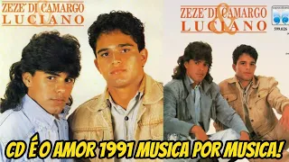 💿📀CD Zezé di Camargo & Luciano 1991 É o Amor 📀💿