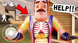 SUPER NEIGHBOR! || Funny moments in Hello Neighbour || Experiments with Neighbour