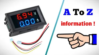 Digital Volt-Amp panel meter explained! connection, adjustment, accuracy, range and more